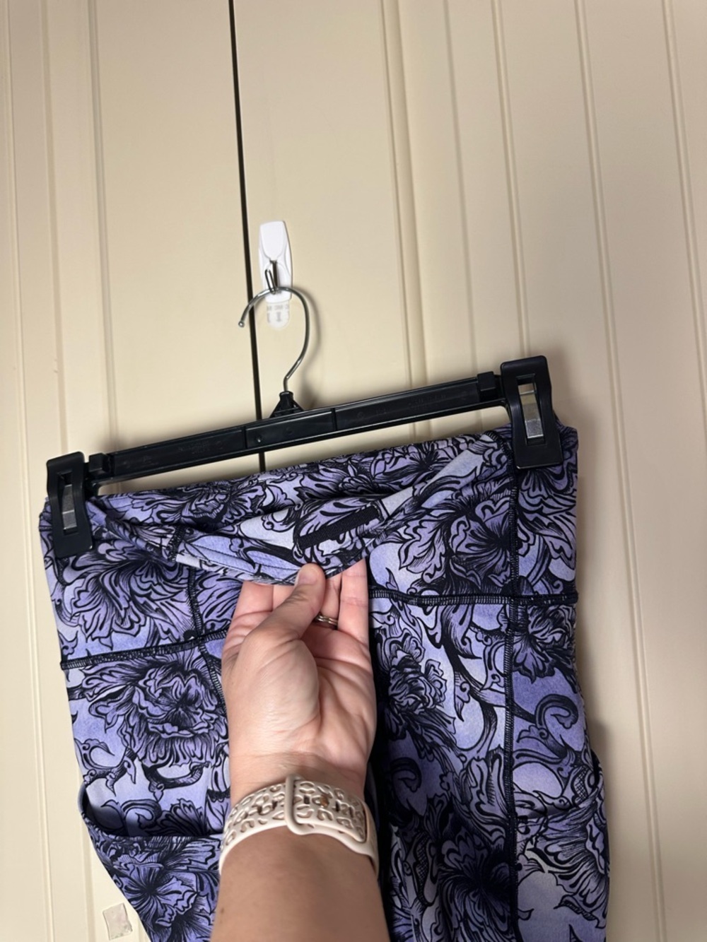 Lululemon Fast Free Crop II *Nulux 19" Hanakotoba Starlight Multi size 4 - Picture 7 of 11